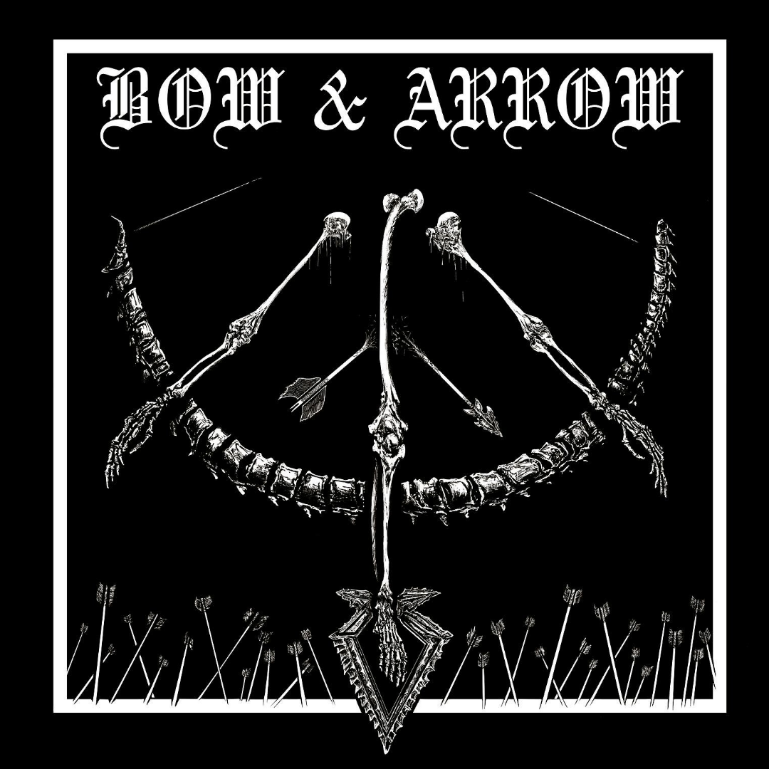 BOW & ARROW STICKER W/ TEXT